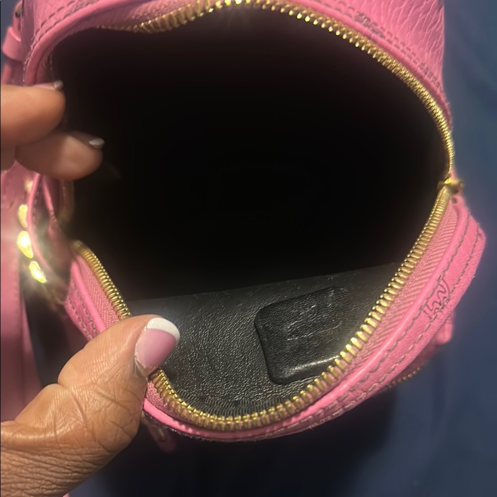Mcm Pink Mini Backpack - image 4